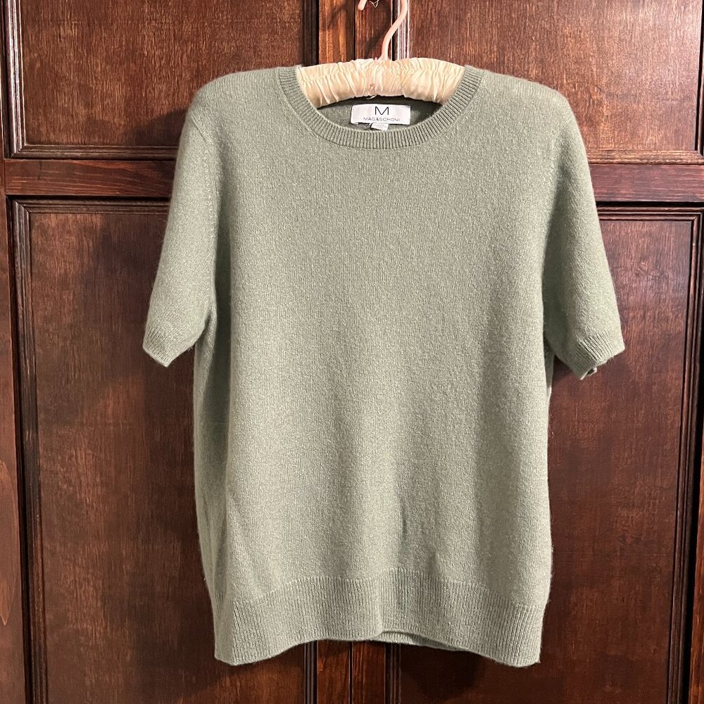J CREW & MAGASCHONI CASHMERE CARDI TEE SET - Picture 4 of 15